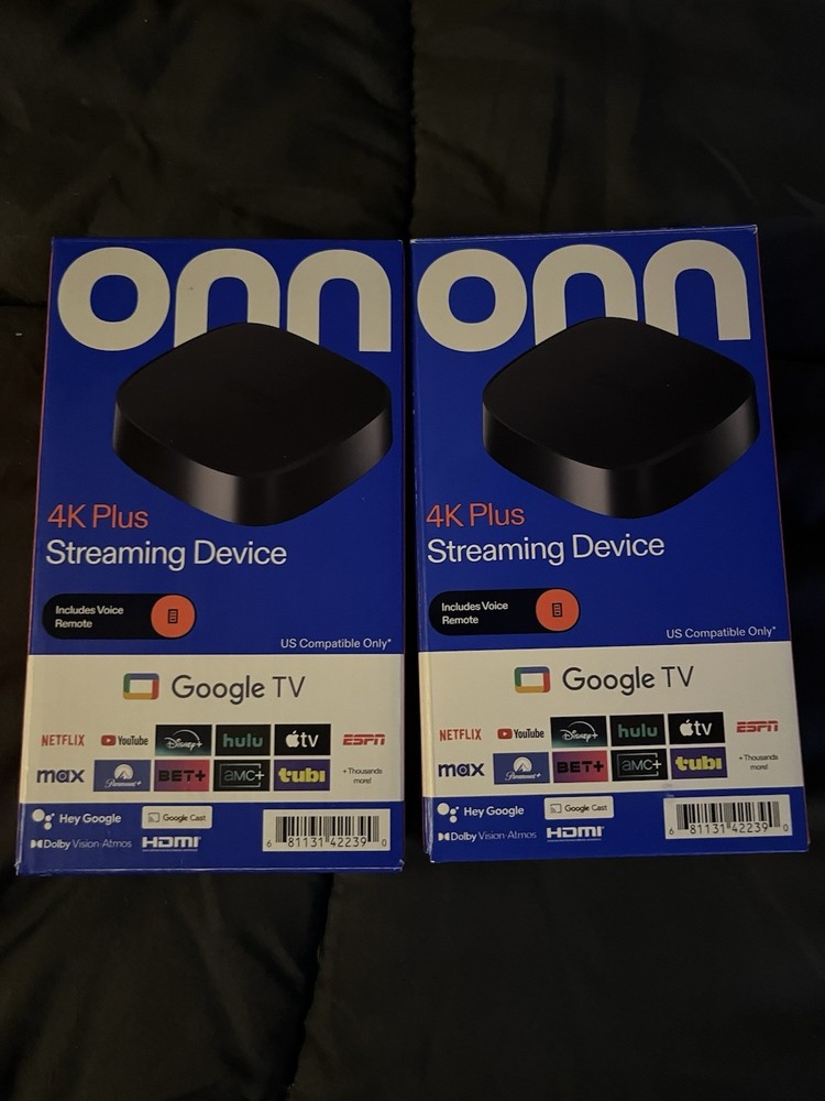 Onn4K Plus LOADED Streaming Device Google TV Dolby Vision Atmos Wi-Fi HDMI Voice