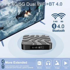 Android TV Box 12.0 – 4GB RAM 64GB ROM – 6K Ultra HD – Dual WiFi & Bluetooth 4.0