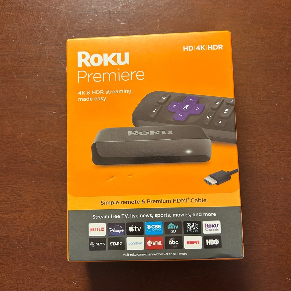 Roku Premiere HD/4K/HDR Streaming Media Player 3920R New Factory Sealed