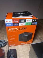 Amazon Fire TV Cube 2nd Gen A78V3N 4K HDR Streaming Media Player Complete In Box