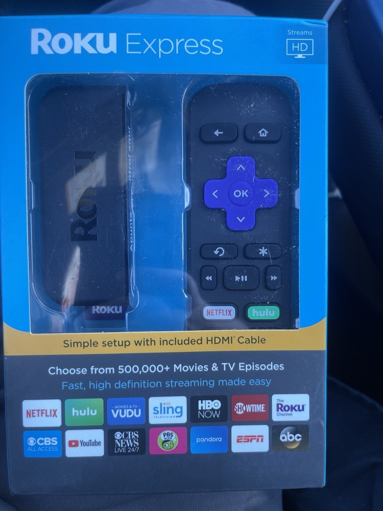 SEALED Roku Express (6th Generation) HD Media Streamer 3900RW VUDU Edition