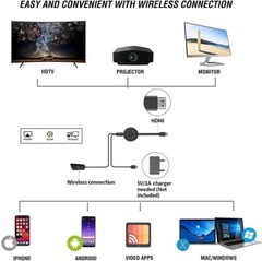 Volkano Allcast Streaming Player 1080P Full HD Stream from Phone to TV NEW