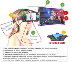 MoGo Travel v1.b. Black/Blue 2D VR 360 Degrees Drones Netflix VoD AR apps