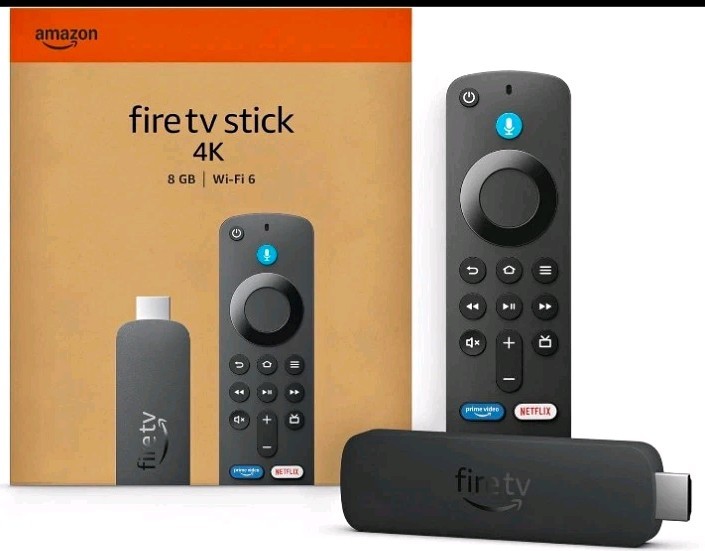Amazon Fire TV Stick 4K Media Streamer, 8GB Wi‑Fi 6 HDMI Alexa Voice Remote