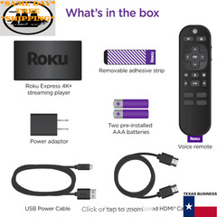 Roku Express 4K+ 2021 | Streaming Media Player HD/4K/HDR with Smooth Wireless St