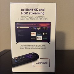 Roku Streaming Stick Plus 4K & HDR Streaming Device for TV with Voice Remote NEW