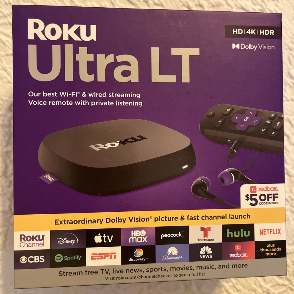 Roku Ultra LT HD/4K/HDR Dolby Vision 4-Core Streaming Media Player