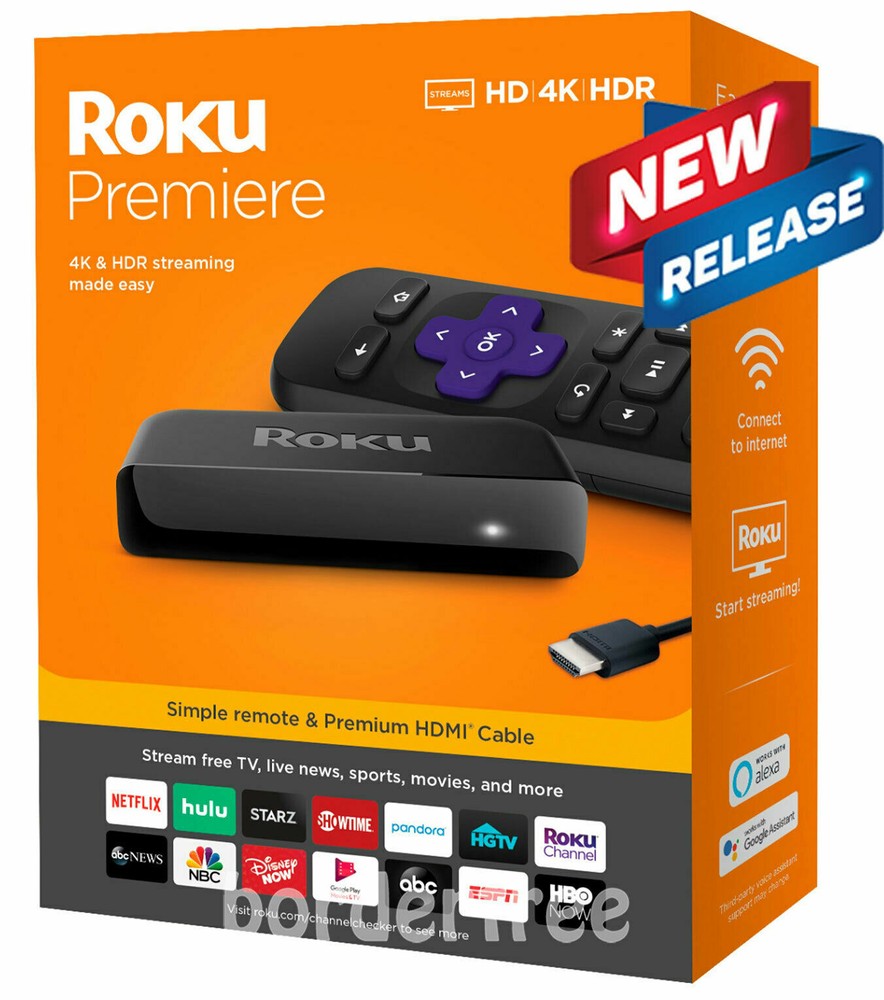 Roku – Premiere 4K Streaming Media Player – NEW RELEASE (3920R)
