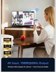 Wireless HDMI Display Dongle Adapter 1080p Miracast AirPlay Wi-Fi HDMI Stick