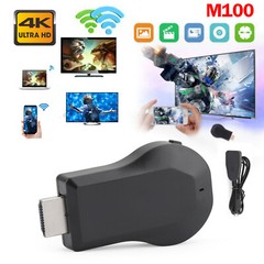 True 4K M100 TV Stick Dongle Receiver HDM TV WiFi TV Streamer CE B9