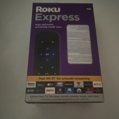 Roku Express HD Media Player 1080p Wi-Fi HDMI Voice Control Remote Black