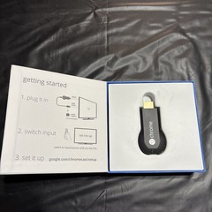 Google Chromecast 2013 Streaming Media Player – H2G2-42 (Black)