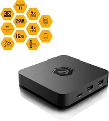 Compact Amlogic S905W2 Quad-Core TV Box with 16GB Storage