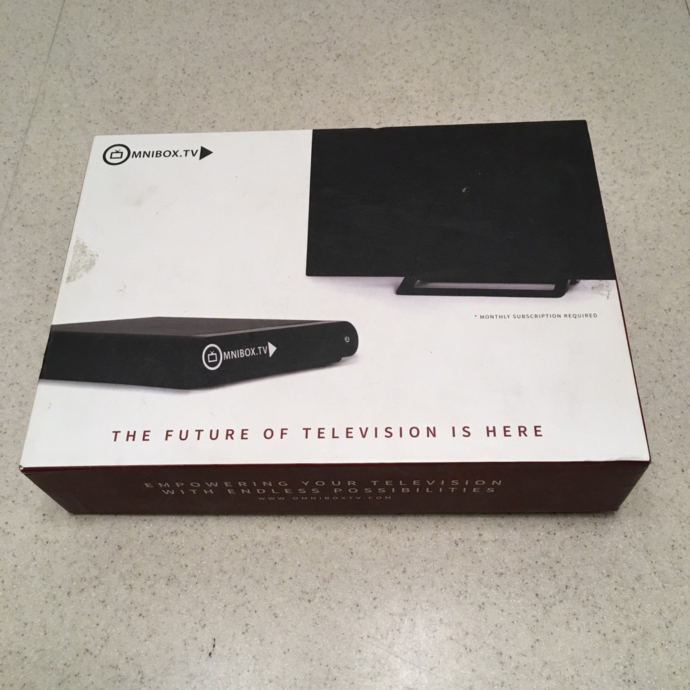 Omniboxtv Minibox.TV NGO-5000 Streaming TV/Web Browser ANDROID 4.2 NIB!