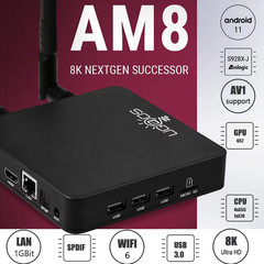 NEW AM8 PRO TV BOX Amlogic S928X DDR4 4GB RAM 32GB ROM Android 11 Support AV1 C