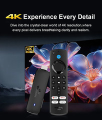 Global Version Android TV Stick Mortal Q8 Voice Remote Android14 8K4K Video Wifi