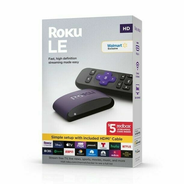 Roku LE HD Streaming Media Player with High Speed HDMI Cable & Remote (3930S4)