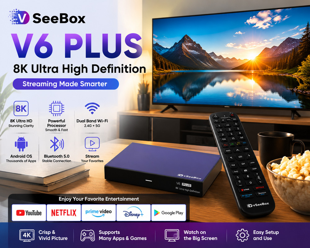 vSeeBox V6 Plus Vsee vSee Official Product New