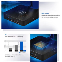 AM9 Smart TV Box Android 14 Amlogic S905x5 4GB 64GB WiFi BT5.2 1000M HDR Android