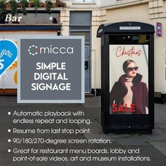 Ultra-HD Digital Media Player – Supports USB/MicroSD, Ideal for Signage & Home