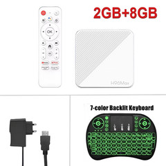TV Box Android 14.0 H96 MAX H313 Quad Core ARM Cortex A53 Support BT Remote Cont