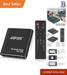 Compact 1080p HDMI Digital Media Player – Supports USB Drives & Multiple Formats