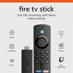 Amazon Fire TV Stick (Latest Model, PreProgrammed)- Black – 3rd Gen
