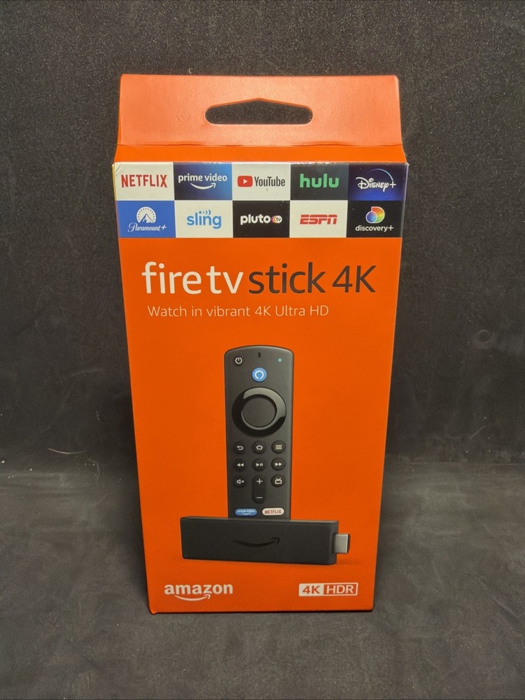 Amazon Fire 4K HDR Streaming Media Player – Black