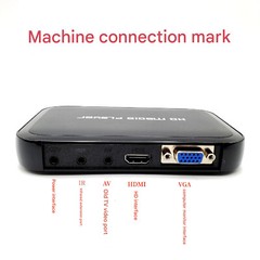 A28D USB SD MMC VGA AV YPbPr Multi TV Media Player + IR Fernbedienung 1080pgk