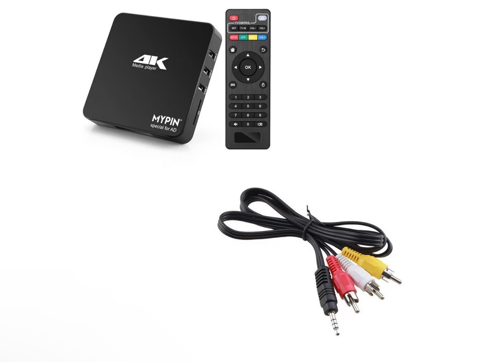 4K@60hz MP4 Media Player Support 8TB HDD/ 256G USB Drive/SD Card with HDMI/AV…