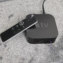 Apple TV 4K A1842 32GB Black Media Streamer With Power Cable & Remote – READ