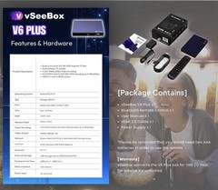 VSEE Box V6 Plus Android 14.0 TV Box, 4GB RAM, 64GB Storage