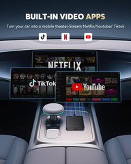 2-In-1 Wireless Carplay Adapter for Streaming Netflix/Youtube/Tiktok/Tf Card, 20