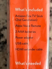 Amazon Fire TV Stick with Alexa Voice Remote.