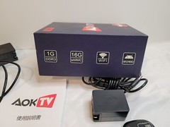 Pair of AOK TV 4k box android 16G eMMC 1G DDR3 with remotes