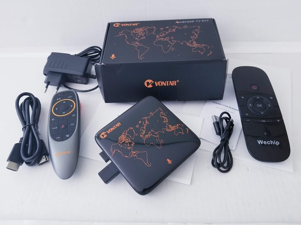 VONTAR V1 Smart TV Box + Wechip W1 Remote Control