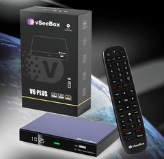 vSeeBox V6 Plus Smart TV Box —Newest Model , 4GB/64GB, Wi-Fi 6, 8K Ultra HD