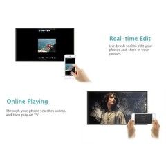 Portable Miracast Dongle Compatible For ios Android Screen 1080P G2 Wireless