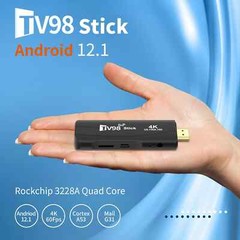 LEMFO TV98 TV Stick Android 12 8K 4K 2.4G/5G WiFi 6 3D Game Set Top Box 16G