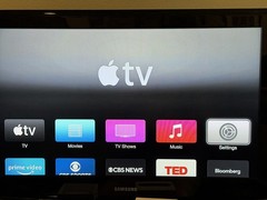 Apple TV A1469 Media Streamer Black HDMI Optical Audio – Power Cable – No Remote