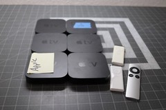 6-piece Lot – Apple TV (3rd Gen and 2nd gen HD Media Streamer w/ 3 Apple Remotes