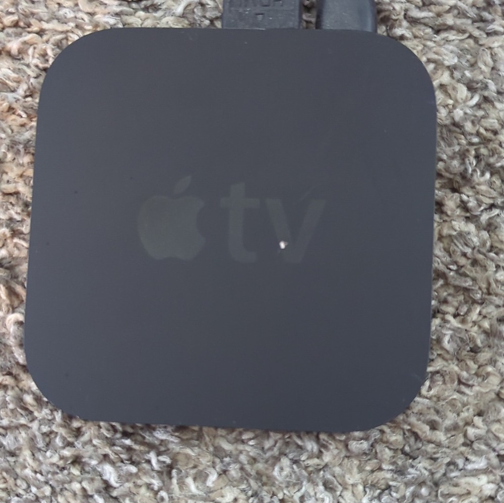 Apple Apple TV Digital HD Media Streamer Black HDMI Optical Audio Ethernet