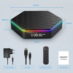 TV Box 4G+64G HDMI Media Player Smart Stream Android 12.0 6K Quad Core WIFI 6 5G
