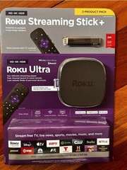 NEW Roku Streaming Stick + (3810R) and Roku Ultra (4800R) 2-Product Bundle