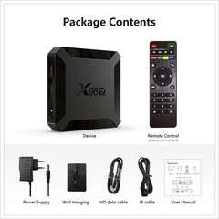High Quality X96Q Smart TV BOX Android 10.0 Allwinner H313 Quad Core 2GB 16GB 4K
