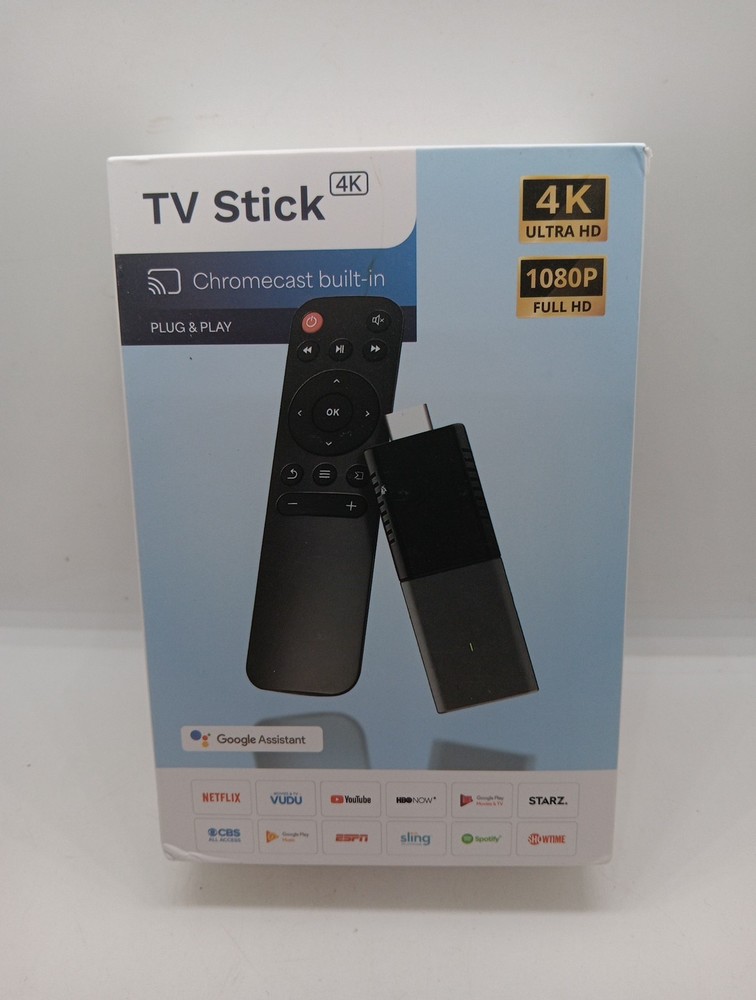 Smart TV Stick 4K UHD Chromecast Built in Android TV Google Assistant Remote