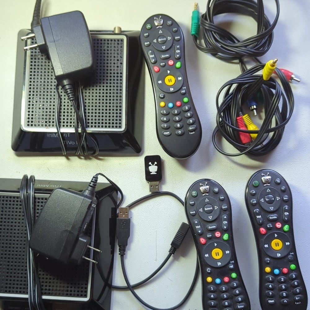 2 TiVo Mini DVR Client Media Streamer w/ 3 Remotes