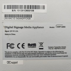 LOT OF 8 Digital Signage Media Appliance XMP-3250 Digital Media Player