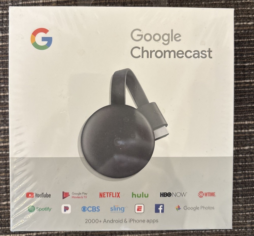 Google Chromecast 3rd Generation GA00439-US Streaming Media Player Sealed NEW