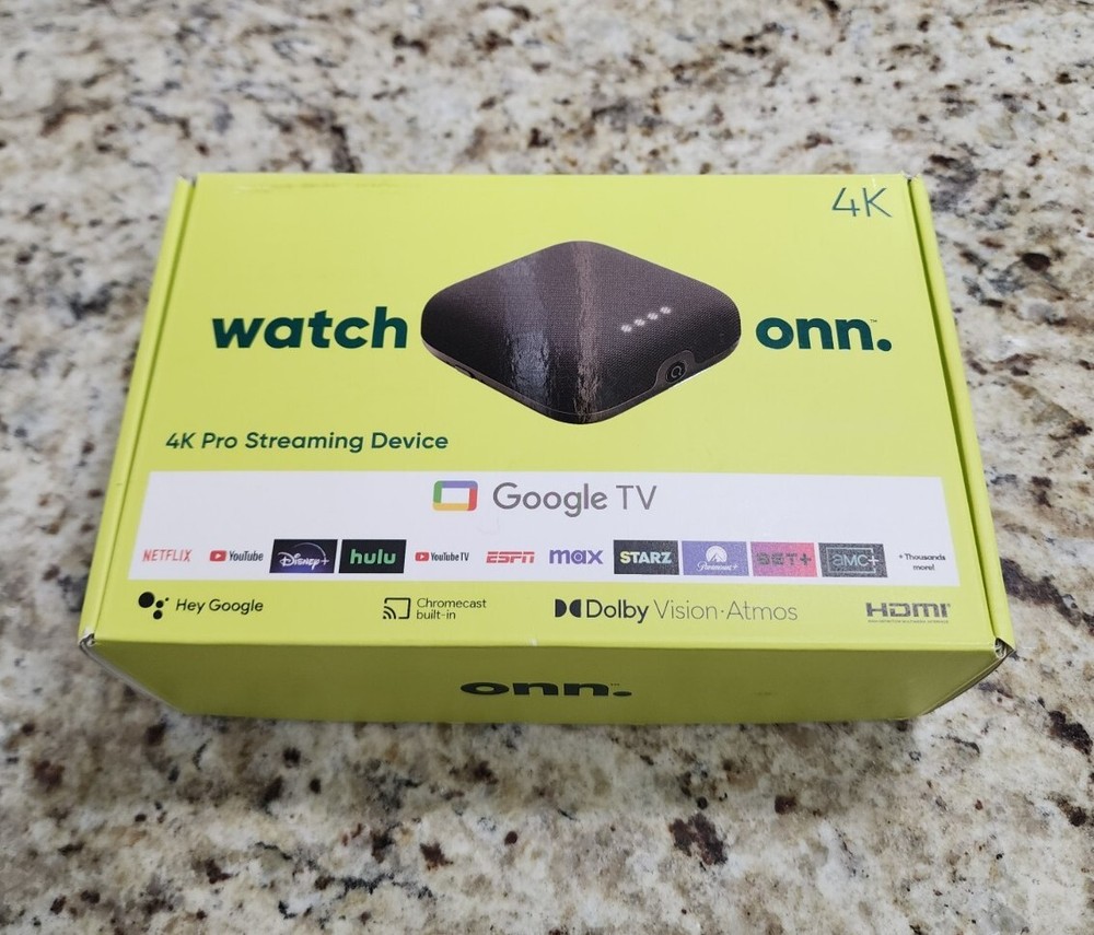 onn. Google TV 4K Pro with (BACKLIT REMOTE) Dolby Vision ATMOS NEW